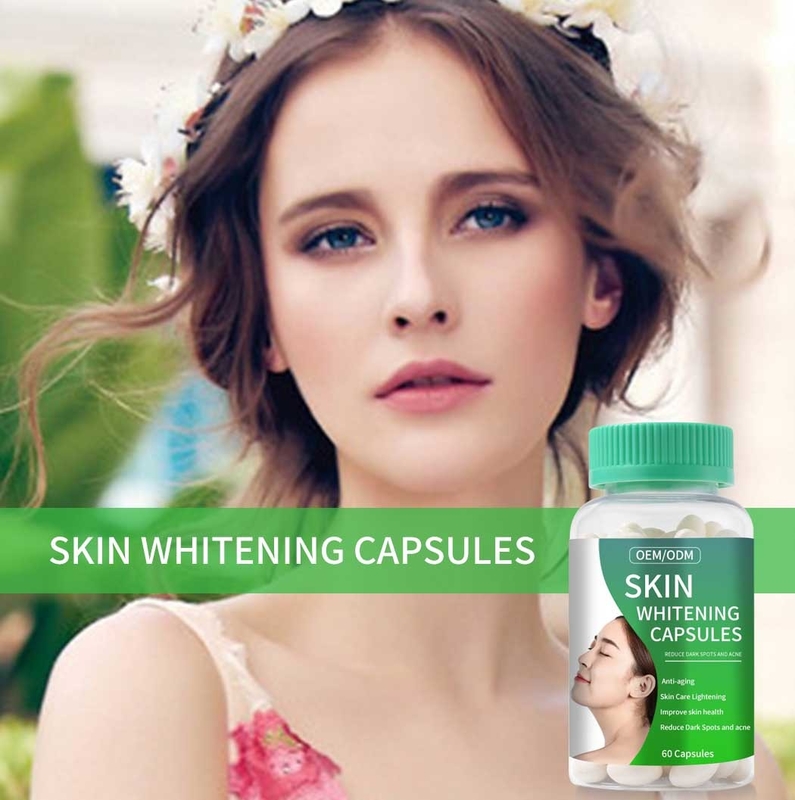 Anti Aging Skin Whitening Capsules อาหารเสริมคอลลาเจนกลูตาไธโอนสำหรับลดจุดด่างดำและสิว