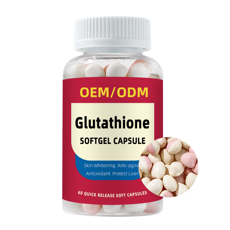 OEM เบลล์ส่วนตัว วิตามินซี 1500mg แท็บเล็ต L-Glutathione สําหรับผิวขาว Softgel