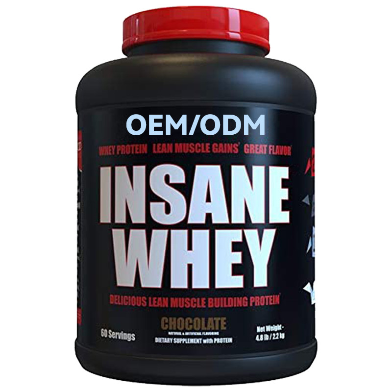 อาหารเสริม 2.2g ผงโปรตีน OEM 80 Bulk Isolate Concentrate 100% Gold Standard Whey Protein
