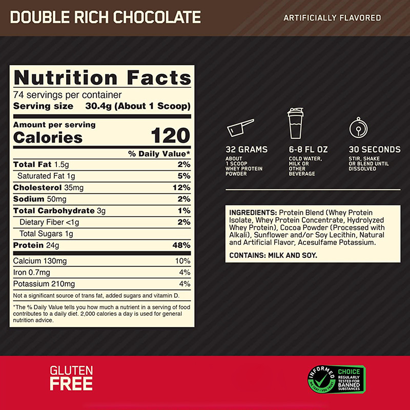 อาหารเสริมดูแลสุขภาพ OEM Organic Whey Protein Powder Bulk Whey Protein Optimum Nutrition