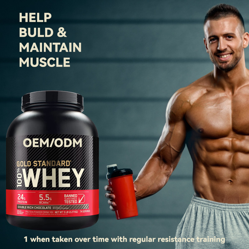 อาหารเสริมดูแลสุขภาพ OEM Organic Whey Protein Powder Bulk Whey Protein Optimum Nutrition