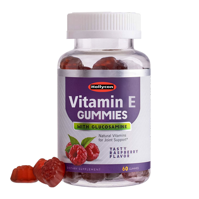 อาหารเสริมรสชาติที่กำหนดเอง OEM วิตามินอี Gummies สุขภาพกระดูกและภูมิคุ้มกัน Gummies