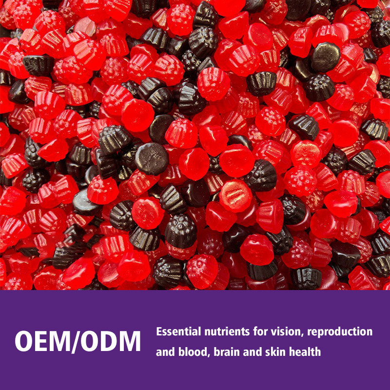 อาหารเสริมรสชาติที่กำหนดเอง OEM วิตามินอี Gummies สุขภาพกระดูกและภูมิคุ้มกัน Gummies
