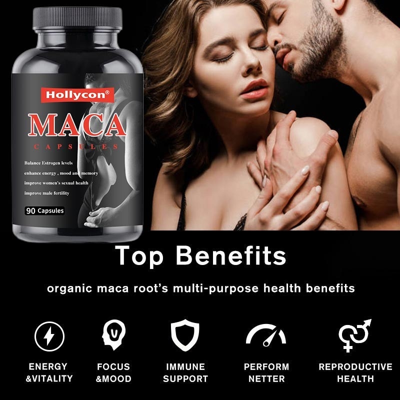 ตอนนี้อาหารเสริม Maca 500 มก. สำหรับสุขภาพการเจริญพันธุ์ของผู้ชายและผู้หญิง 90 แคปซูล