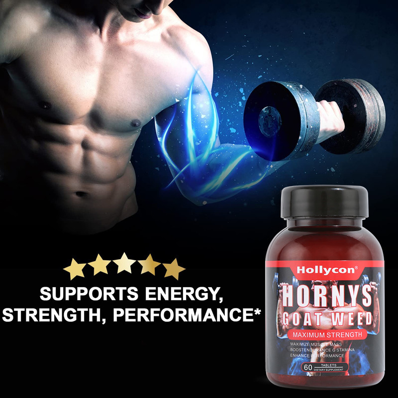 ผลิตภัณฑ์เสริมอาหารเพื่อสุขภาพฉลากส่วนตัว OEM สนับสนุนยาเม็ดวัชพืช Hornys Goat Weed