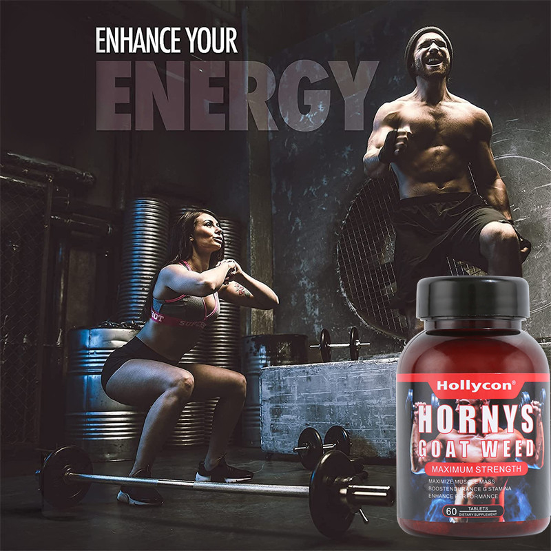 ผลิตภัณฑ์เสริมอาหารเพื่อสุขภาพฉลากส่วนตัว OEM สนับสนุนยาเม็ดวัชพืช Hornys Goat Weed