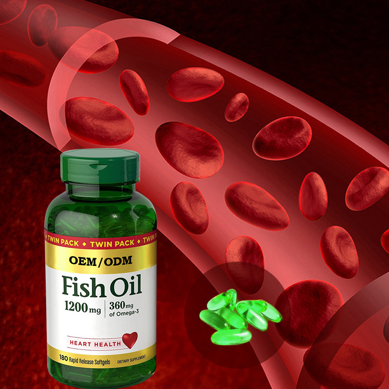 น้ำมันปลา 1200 มก. ช่วยบำรุงสุขภาพหัวใจด้วยโอเมก้า 3 EPA DHA Release Softgels