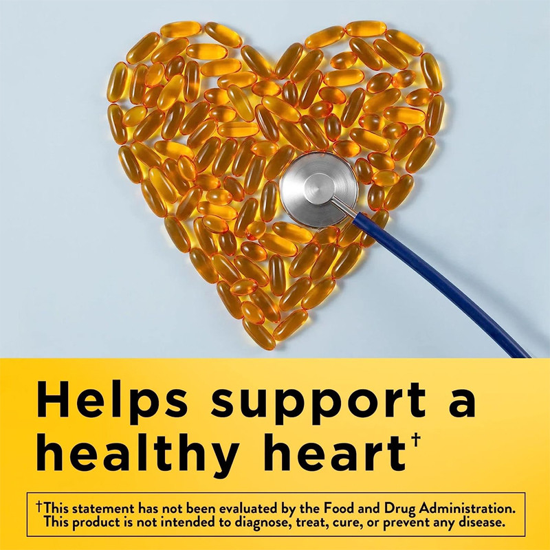 1000Mg Softgels Omega 3 Fish Oil สำหรับอาหารเสริมเพื่อสุขภาพหัวใจ 250 Softgels 125 วัน