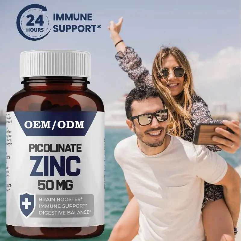 OEM Zinc Picolinate 30mg อาหารเสริมที่ดูดซึมได้ดีสําหรับการเติบโต