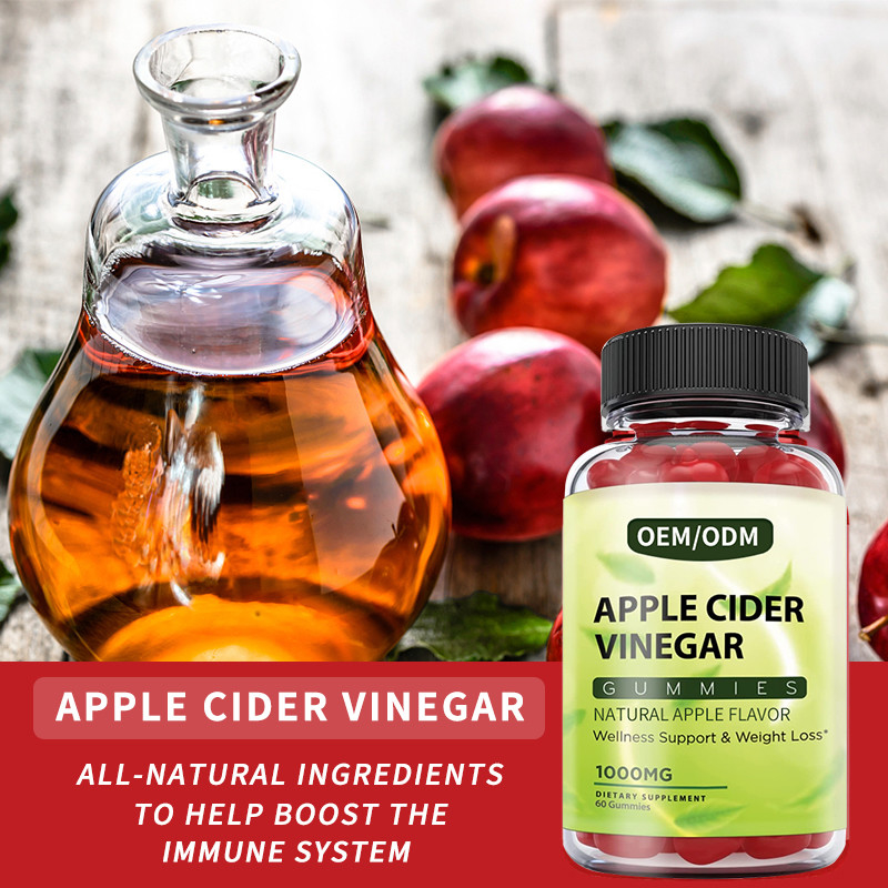 HACCP Apple Cider Vinegar Gummies พร้อมดีท็อกซ์ควบคุมการเผาผลาญของมารดาเพื่อช่วยลดไขมันหน้าท้องที่ดื้อรั้น