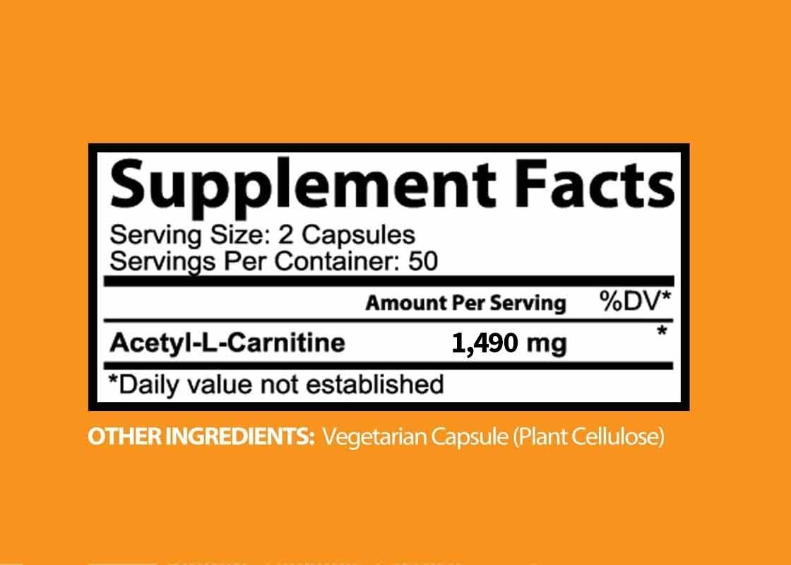 COA แคปซูล L-Carnitine สําหรับความทรงจําและความสนใจ การผลิตพลังงานธรรมชาติ แคปซูลผัก