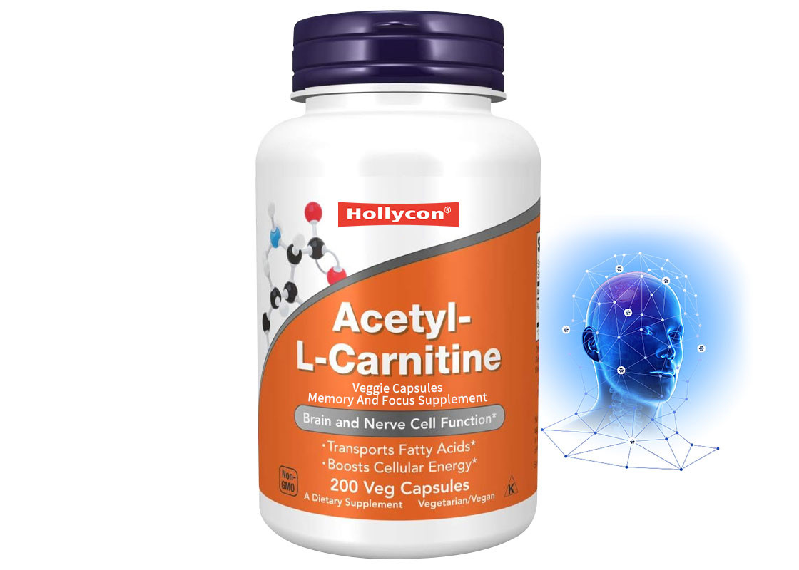 OEM แคปซูล L-Carnitine สนับสนุนสําหรับสมองและหน้าที่เซลล์ประสาท แคปซูลผัก สนับสนุนสําหรับความทรงจําและความสนใจ