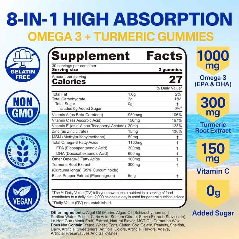 การสนับสนุน OEM DHA วิตามิน A C E ซิงค์ หอมสําหรับผู้ใหญ่ โอเมก้า-3 ยําเหลว