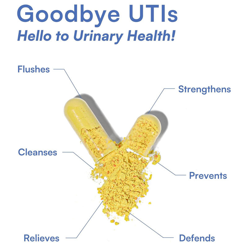 OEM PH การสนับสนุน UTI เร็ว ทําความสะอาด การดูแลสุขภาพสําหรับผู้หญิง ป้องกัน แคปซูลดูแลทางเดินปัสสาวะ