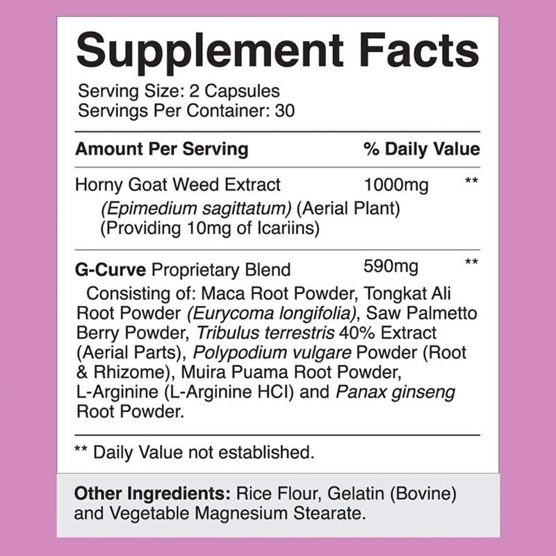 ขายปลีก สมุนไพร Horny Goat Weed สําหรับผู้หญิง แคปซูลเสริมหน้าอกและกระโปรง
