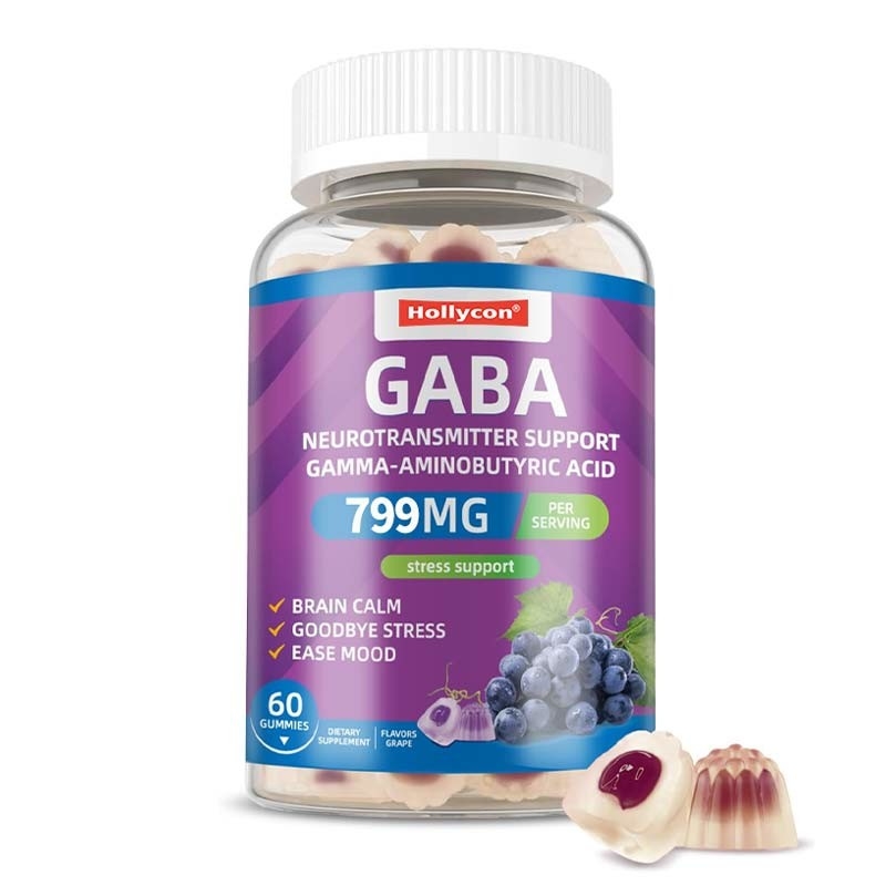โรงงาน GABA กับ L-Theanine 5-HTP วิตามิน D3 B12 ผ่อนคลายความเครียด กลากหลับ