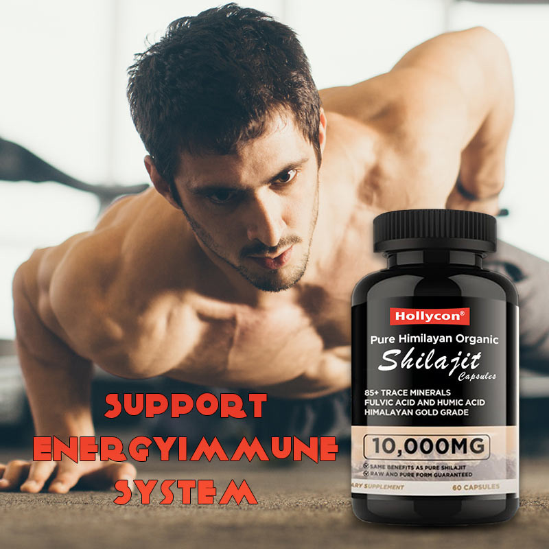 OEM สะอาดฮิมิลาเยียน Shilajit แคปซูลอินทรีย์ แอนติอ๊อกซิเดนท์สนับสนุนพลังงาน
