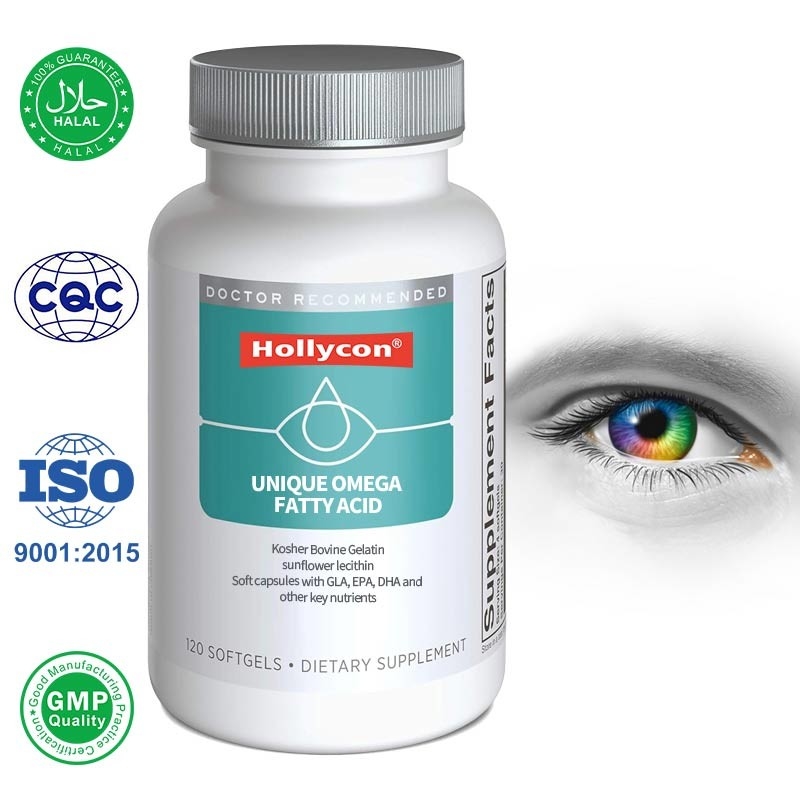 OEM โรงงานผลิต โอมเกา ไขมันกรด Softgels เอกลักษณ์สําหรับการบรรเทาตาแห้ง