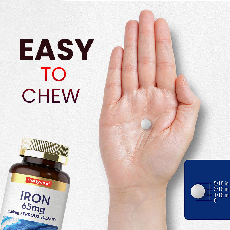 OEM แผ่นเหล็ก เหล็กซัลเฟตเหล็ก 365mg สําหรับการผลิตเซลล์เลือดแดง