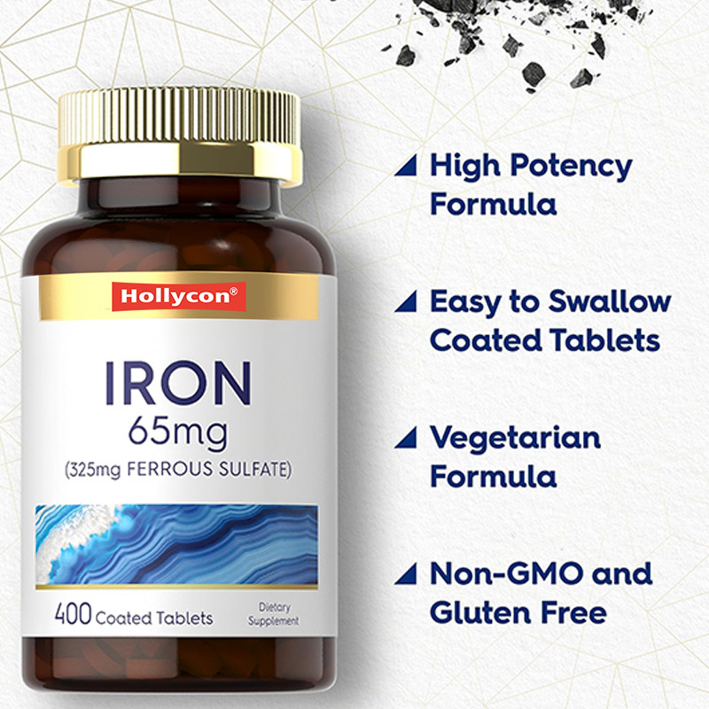 OEM แผ่นเหล็ก เหล็กซัลเฟตเหล็ก 365mg สําหรับการผลิตเซลล์เลือดแดง