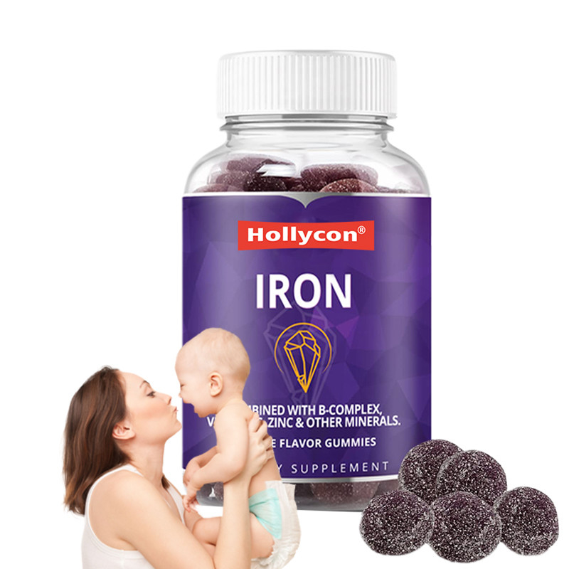 OEM ธ อร์กัมมี่สําหรับผู้หญิง 250mcg ธ อร์กัมมี่กรดฟอลิคสําหรับการสนับสนุนเหล็ก