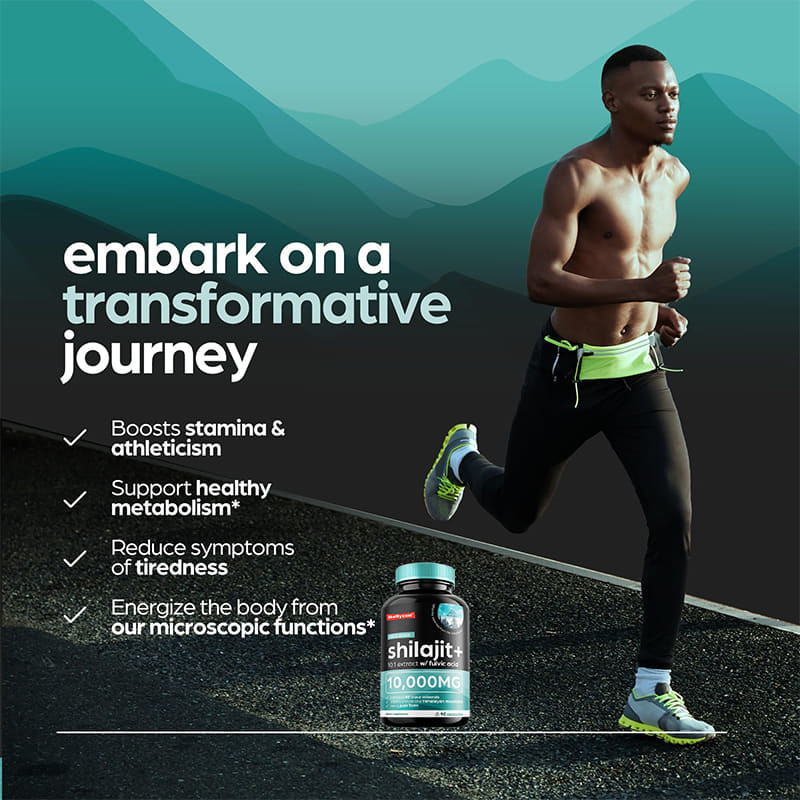 OEM Pure Himalayan Shilajit 10000mg แคปซูล Shilajit ออร์แกนิค สําหรับการสนับสนุนภูมิคุ้มกัน