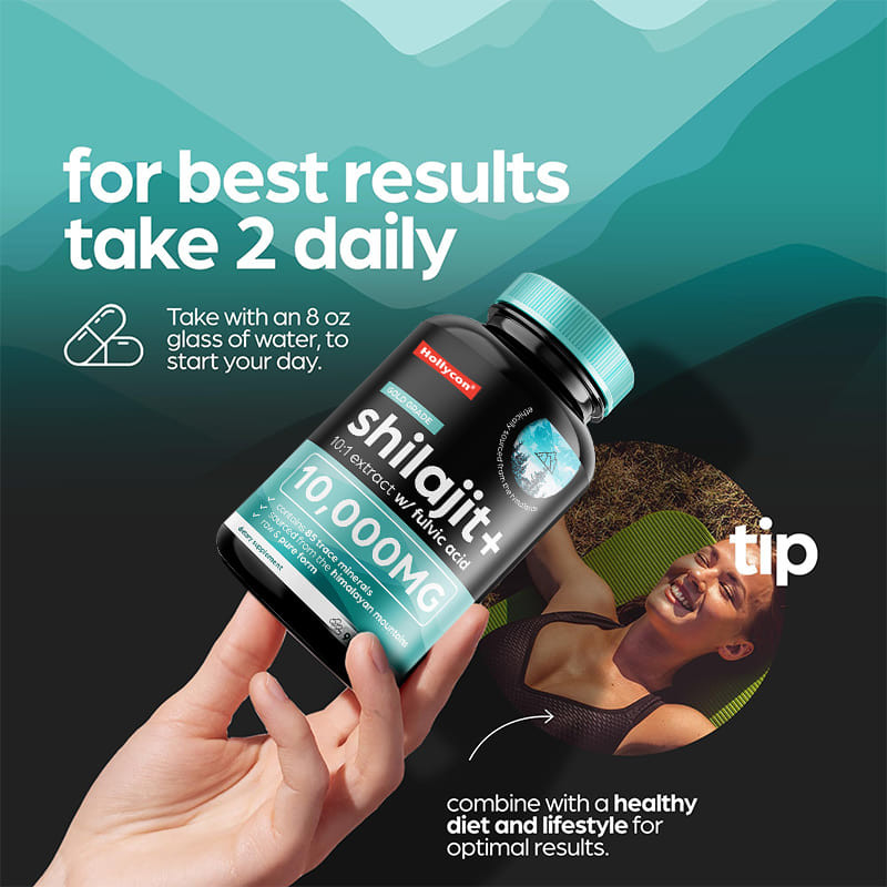 OEM Pure Himalayan Shilajit 10000mg แคปซูล Shilajit ออร์แกนิค สําหรับการสนับสนุนภูมิคุ้มกัน