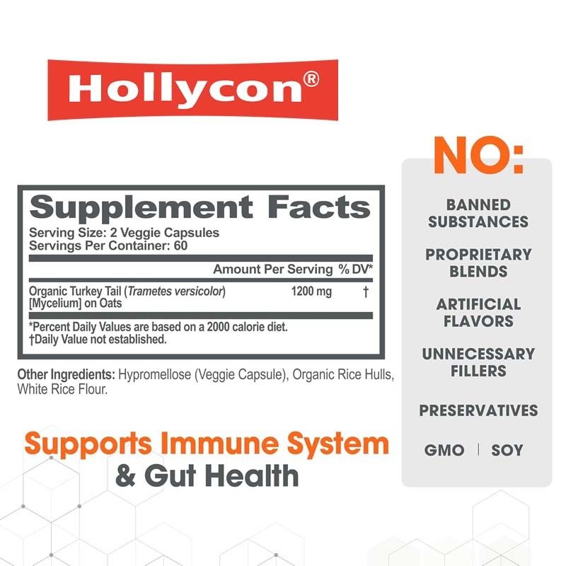 OEM ส่งเสริมสุขภาพโดยรวม สนับสนุนกลไกป้องกันธรรมชาติของร่างกาย การต่อต้านปัญหาทางออกซิเดนต์ ตุรกี หาง แคปซูล