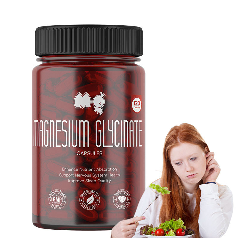 แคปซูลแมกนีเซียมคอมเพล็กซ์สำหรับผู้ใหญ่แบบ Private Labeling เสริมการสนับสนุนอารมณ์ ช่วยเพิ่มการดูดซึมสารอาหาร