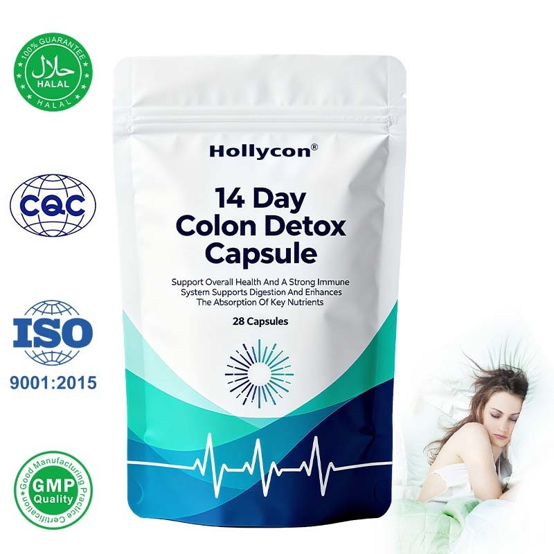 อาหารเสริมล้างลําไส้ใหญ่ 14 วัน ด้วย 28 แคปซูลความแข็งแรงสูง และอายุการใช้งาน 24 เดือน สําหรับสุขภาพของลําไส้