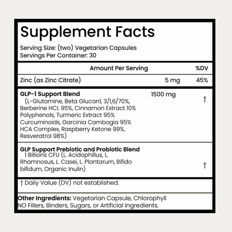 แคปซูลเสริม GLP-1 ขายดี ช่วยเผาผลาญ 60 แคปซูลมังสวิรัติต่อขวด รับประทานวันละ 2 แคปซูล