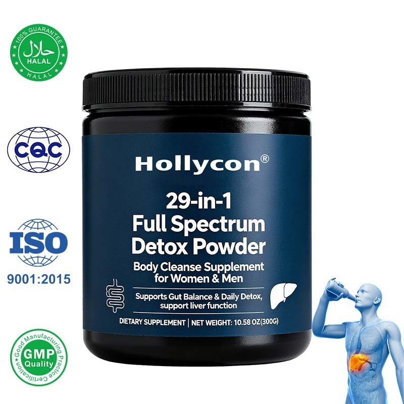 ราคาโรงงาน OEM ผงดีท็อกซ์ทั้งตัว 29-in-1 พร้อม Milk Thistle | รสชาติเข้มข้นจากส่วนผสมจากธรรมชาติ | ผลิตภัณฑ์เสริมอาหารเพื่อสนับสนุนตับและระบบย่อยอาหาร สูตรเฉพาะ
