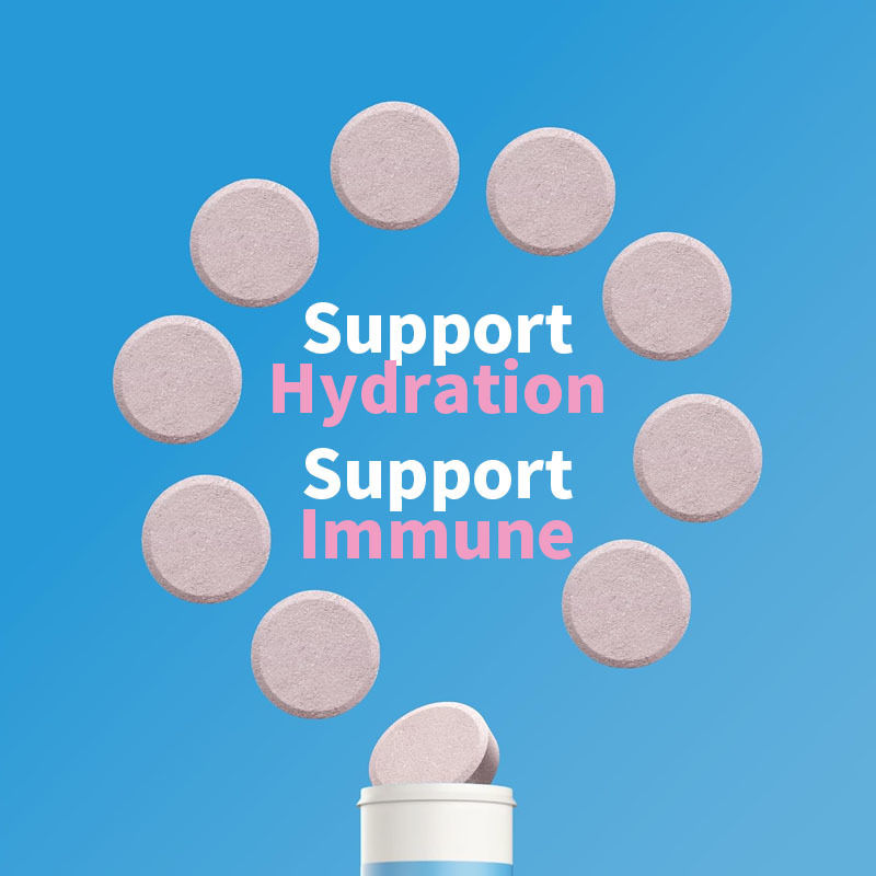 เม็ดวิตามินซีสำหรับให้ความชุ่มชื้นและเสริมภูมิคุ้มกันของ OEM