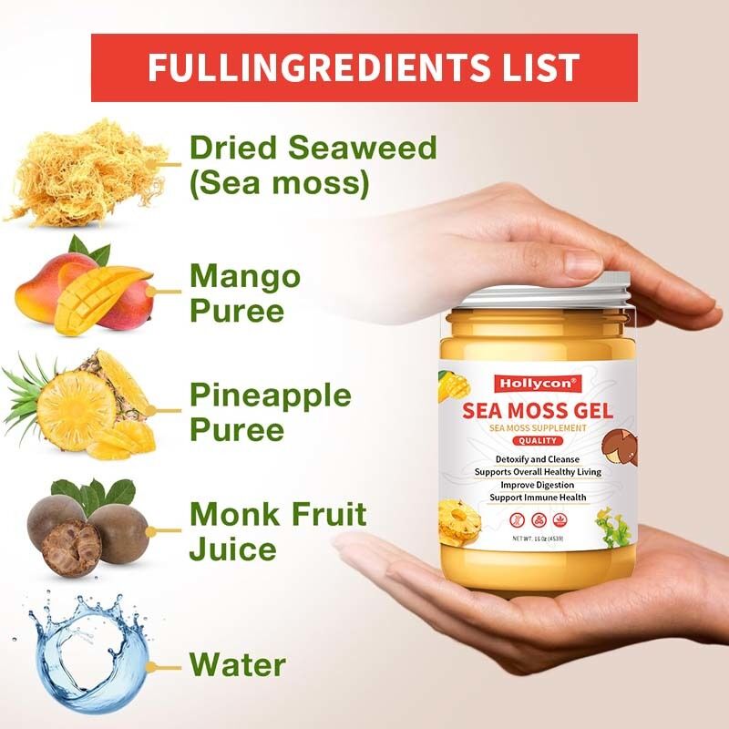 OEM สาหร่ายทะเลดิบที่มีคุณค่าทางโภชนาการ ดีท็อกซ์และทำความสะอาด อุดมไปด้วยแร่ธาตุ โปรตีน วิตามิน เพื่อสุขภาพ สาหร่ายทะเล เจลสาหร่ายทะเล