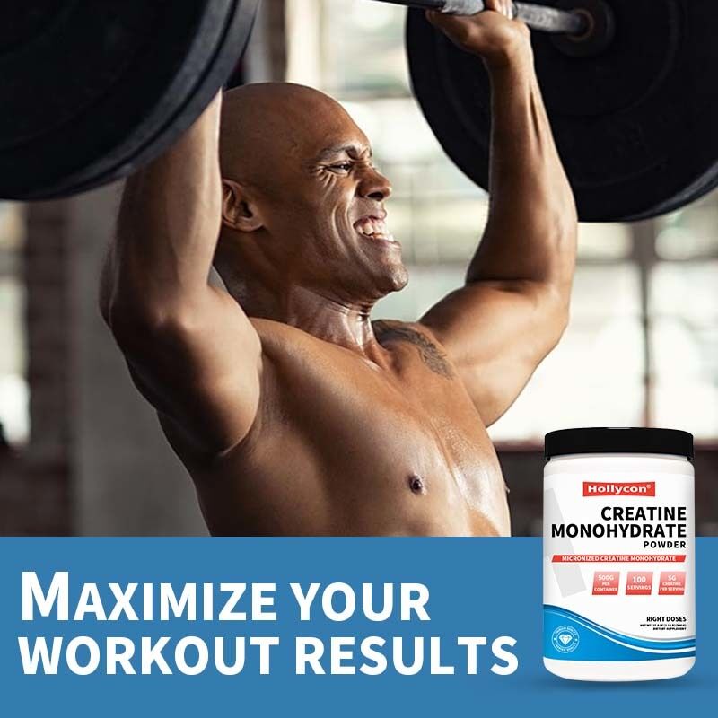 ครีเอทีน โมโนไฮเดรต แบบไมโครไนซ์ OEM เสริมอาหาร 5000 มก. สำหรับเพาะกาย โภชนาการกีฬา ผงครีเอทีน โมโนไฮเดรต