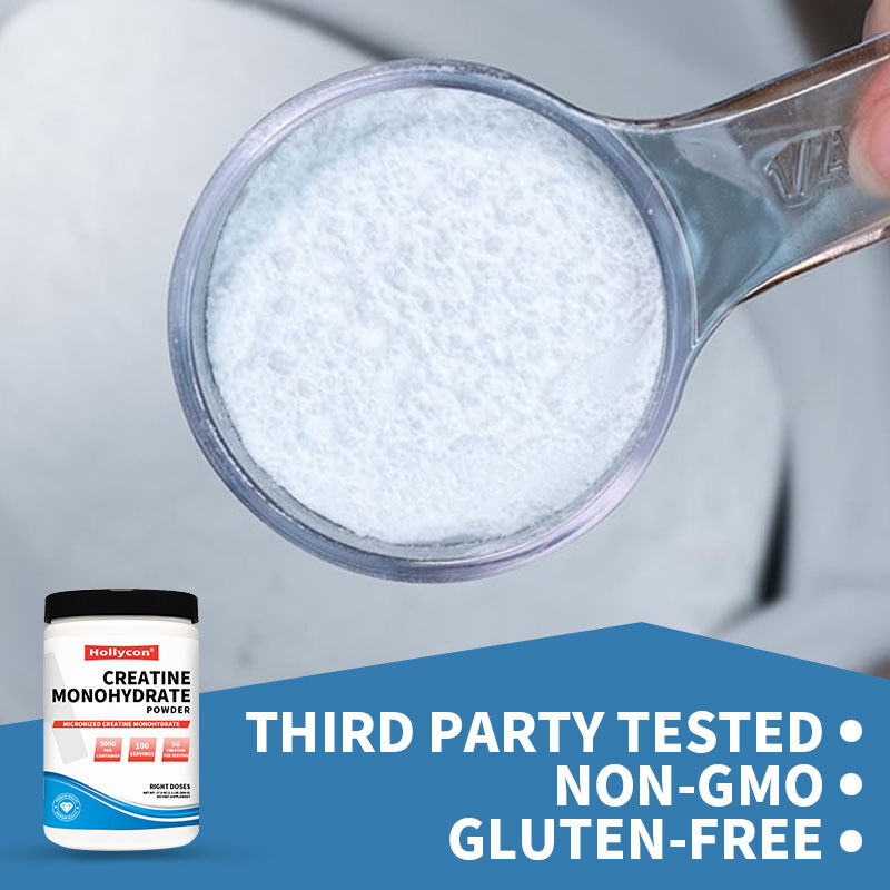 ครีเอทีน โมโนไฮเดรต แบบไมโครไนซ์ OEM เสริมอาหาร 5000 มก. สำหรับเพาะกาย โภชนาการกีฬา ผงครีเอทีน โมโนไฮเดรต