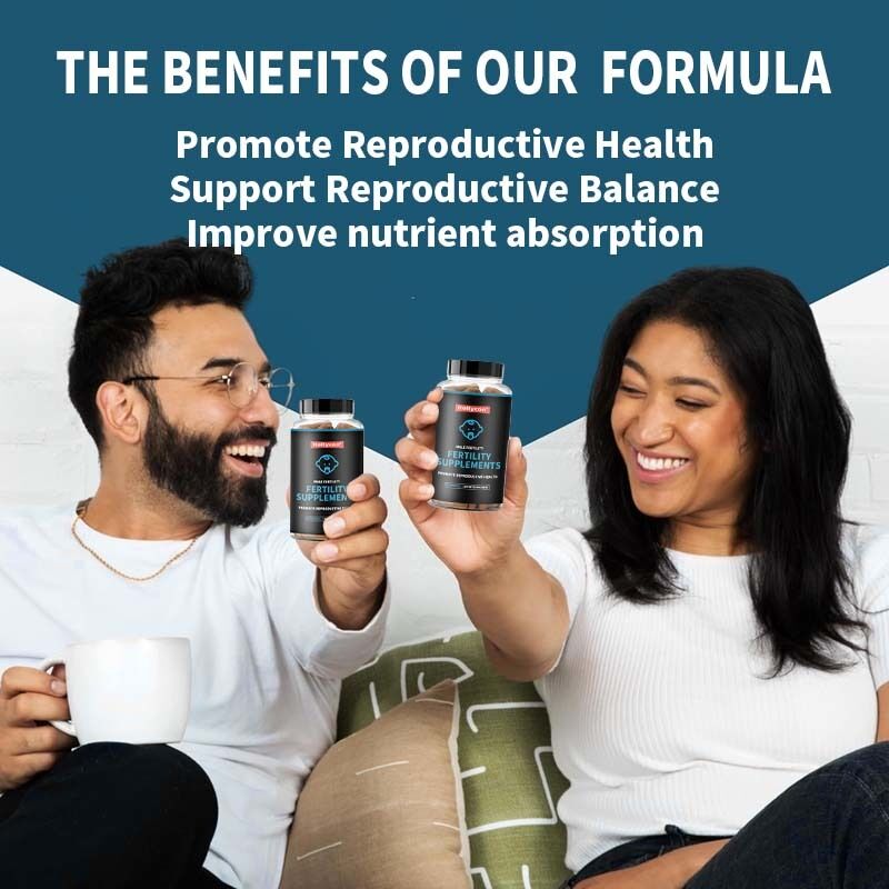 OEM เพิ่มความเจริญพันธุ์ชายก่อนคลอด จํานวนเชื้อเพาะที่ดีที่สุด ความเคลื่อนไหวความแข็งแรง Ashwagandha แม็กนีเซียมและซิงค์อาหารเสริมความเจริญพันธุ์