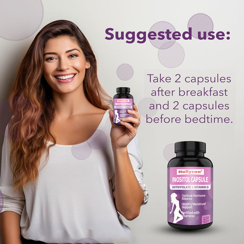OEM อาหารเสริม Inositol Premium Inositol Plus Ratio ความสมดุลของฮอร์โมนและการสนับสนุนไข่ท้องที่สุขภาพดีสําหรับผู้หญิง