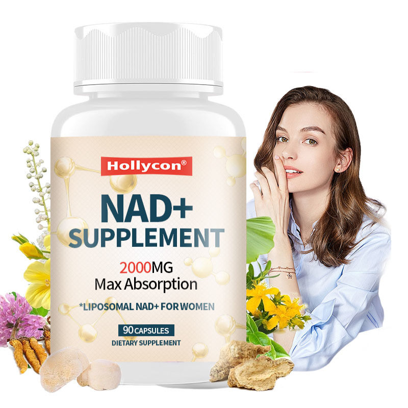 OEM 2000MG NAD+ ลิปโซมสําหรับผู้หญิง การซึมซึมสูงสุด NAD Plus หมดเดือน ความชัดเจนทางสติ พลังงาน NAD + อาหารเสริม