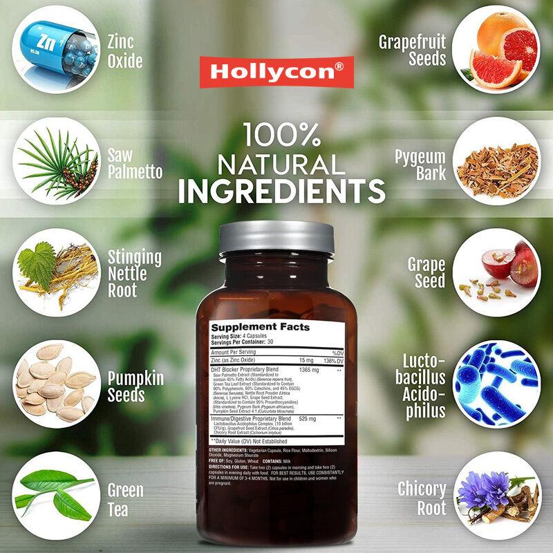 OEM อาหารเสริมการเติบโตของผมสําหรับการลดสีพันธุกรรมสําหรับผู้ชายและผู้หญิง การควบคุมการสูญเสียผม ระบบภูมิคุ้มกัน