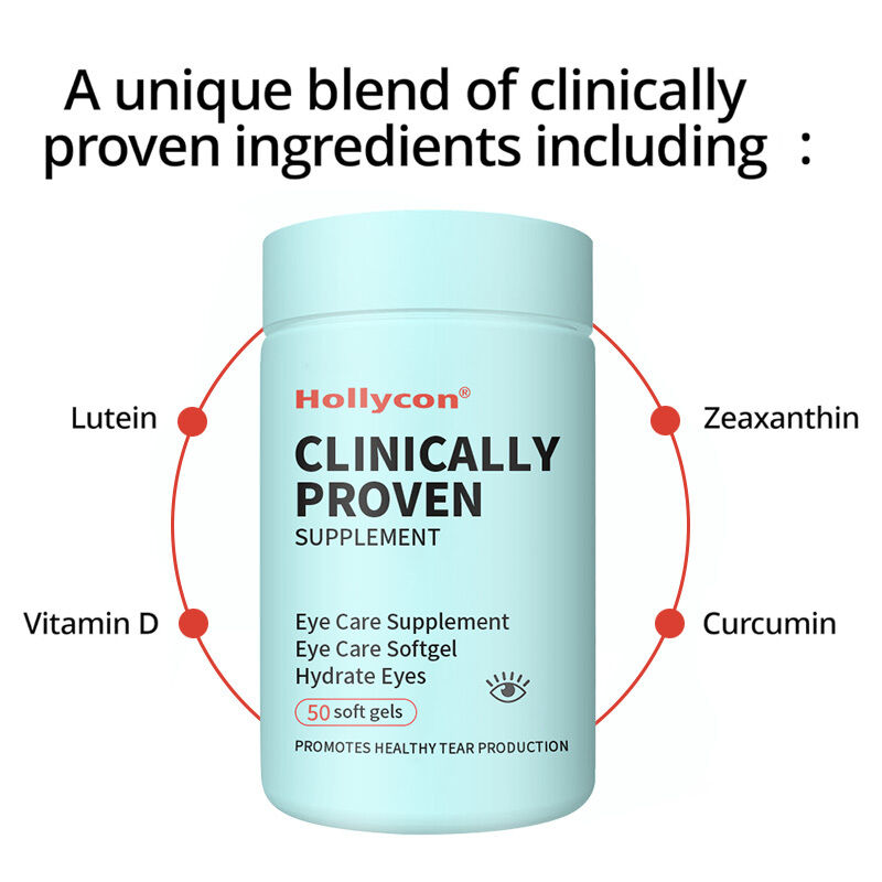 OEM อาหารเสริมที่พิสูจน์ได้ทางการแพทย์ ตาแห้งเพื่อบํารุงน้ําตาภายในเพื่อการบรรเทาความเหนื่อยล้าที่ยาวนาน