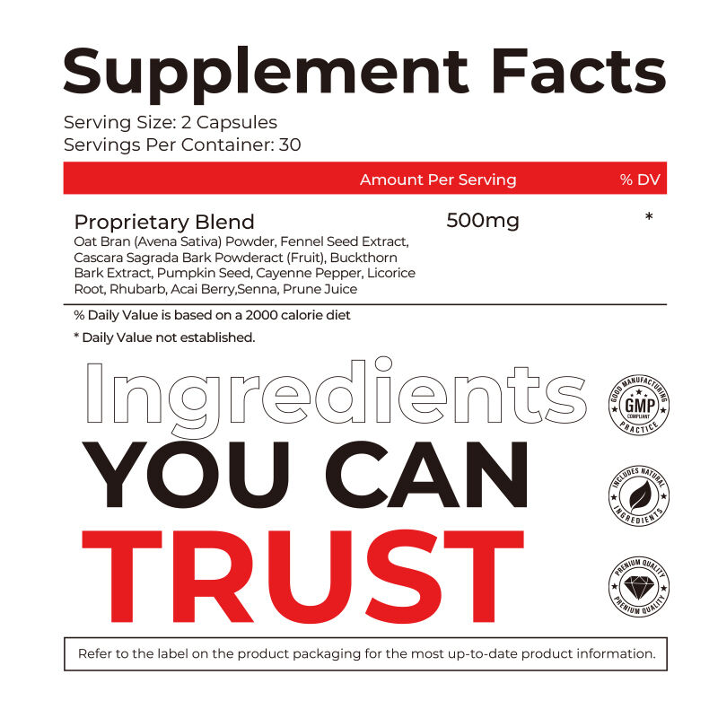 OEM/ODM Natural Herbal Wellness Capsules, Gentle Daily Supplement with Oat Bran & Fennel Seed