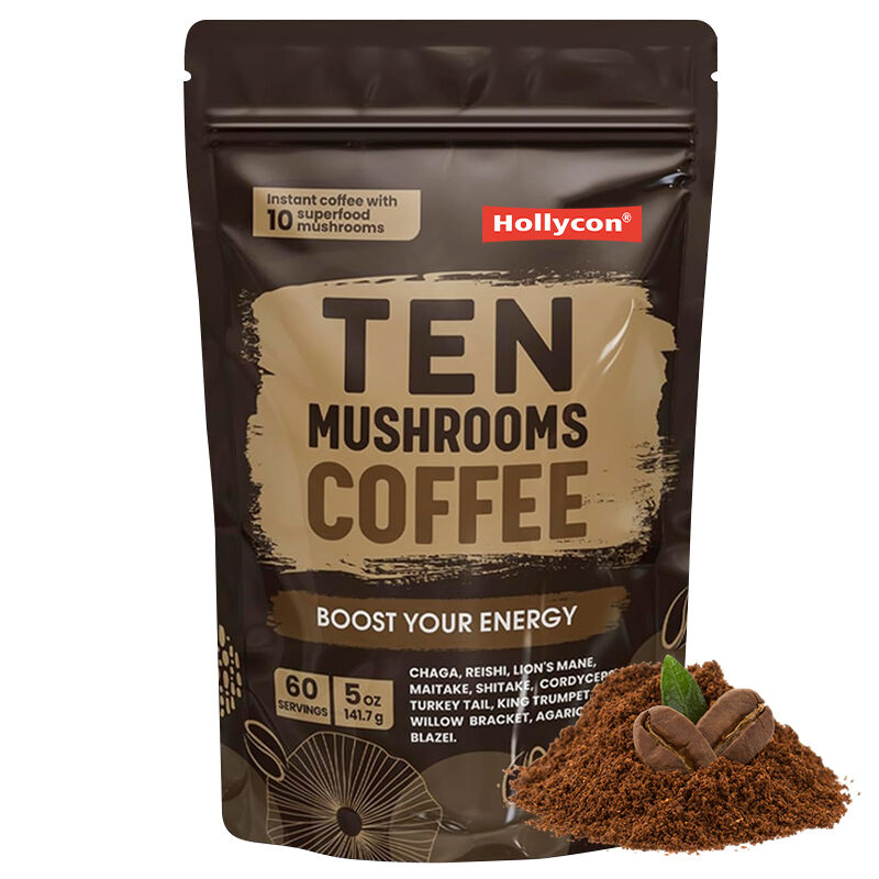 OEM/ODM Mushroom Extract Organic Lion's Mane Supports Memory Focus Mushroom Coffee Powder With Mushrooms
