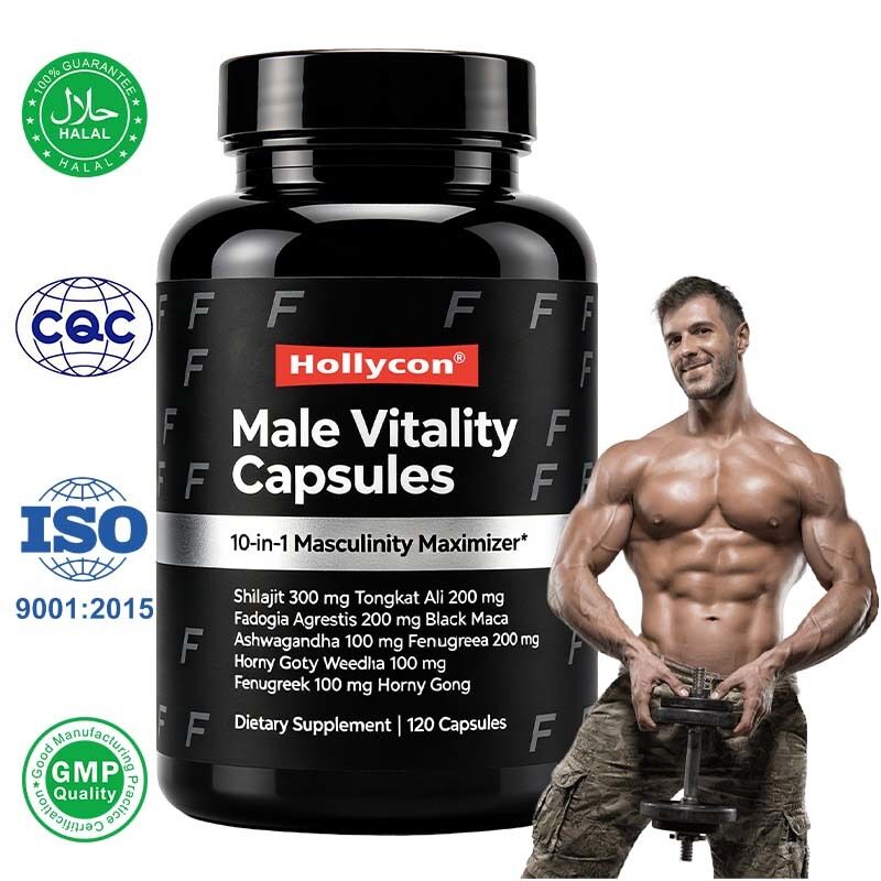 ผู้ผลิต OEM/ODM แคปซูลพลังชายพร้อม Shilajit, Tongkat Ali และ Fadogia Agrestis สำหรับการสนับสนุนกล้ามเนื้อ พลังงาน และความมีชีวิตชีวา