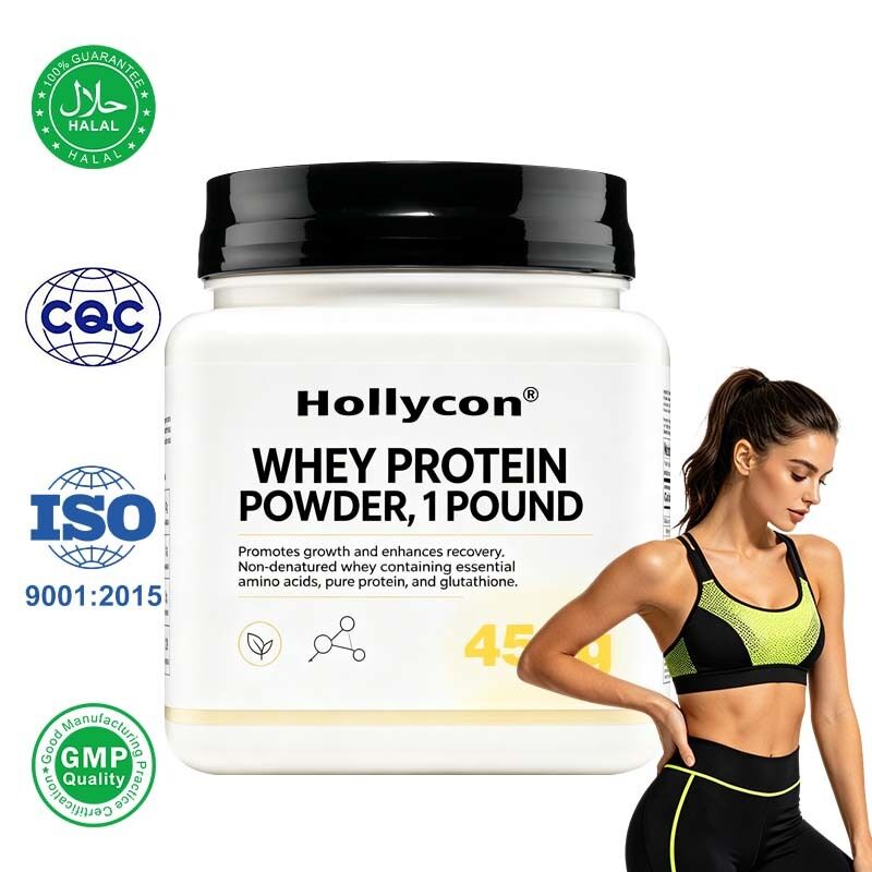ฮาลาล GMP Certified ไม่ถูกกําจัด Whey Protein Powder สําหรับอาหารเสริมอะมิโนแอซิดประจําวัน