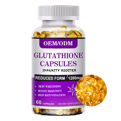 เม็ดกลูตาไธโอนดั้งเดิมจากธรรมชาติ Softgels For Beauty 1200 mg