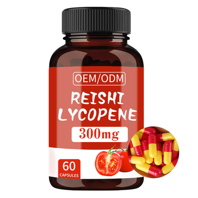 OEM อาหารเสริมชายเสริม Reishi Lycopene Capsules 300 MG