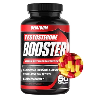 โลโก้ที่กำหนดเอง Men Booster Capsules อาหารเสริมสำหรับผู้ชาย