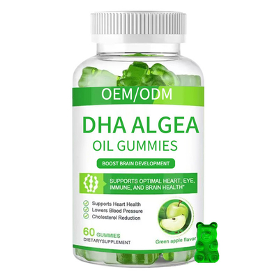 ODM Algea Oil Omega DHA Gummy สำหรับสุขภาพสมองของการตั้งครรภ์