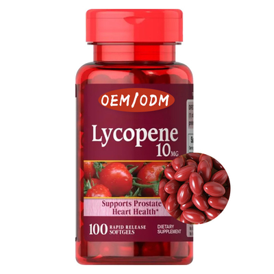 อาหารเสริมโลโก้ที่กำหนดเอง OEM Lycopene Softgel Capsule FDA อนุมัติ
